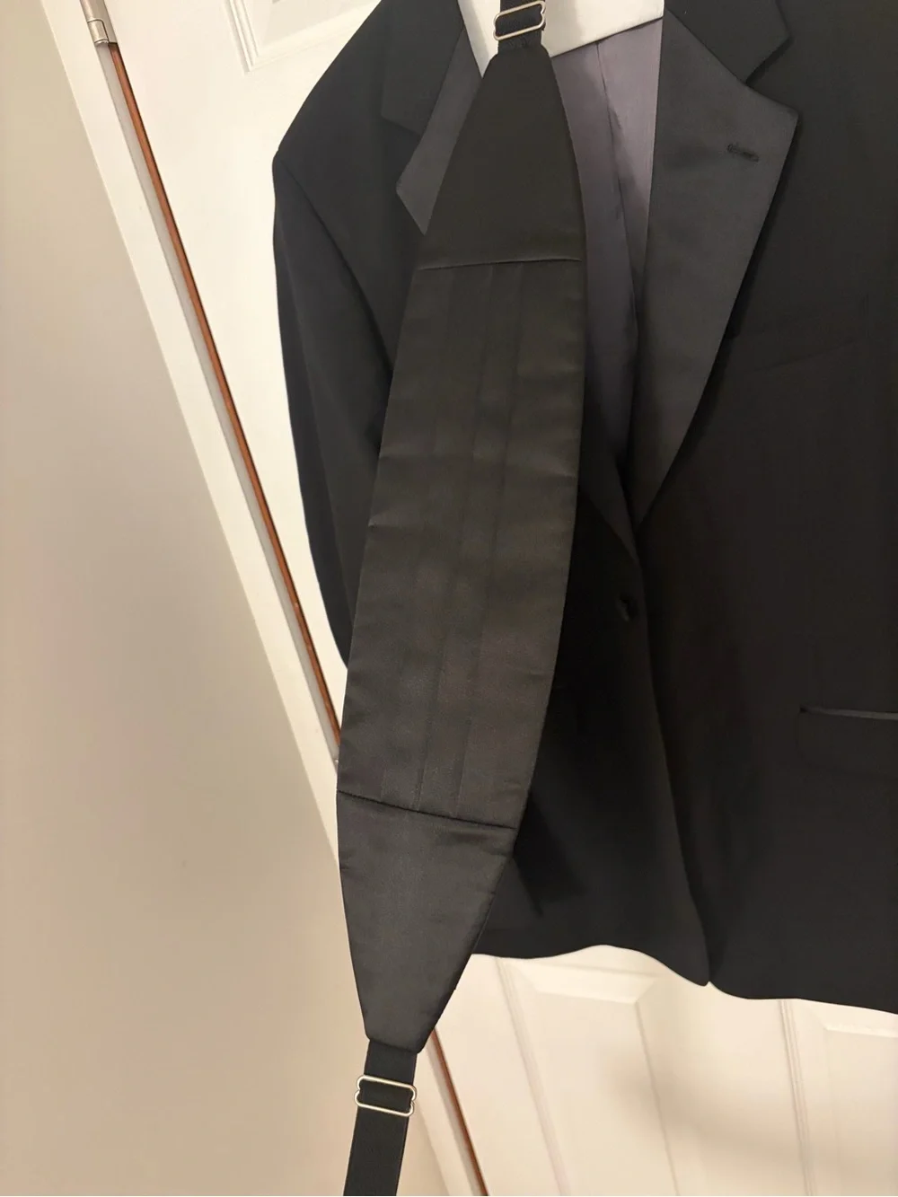 Stafford Essentials Black Wool Full Tuxedo